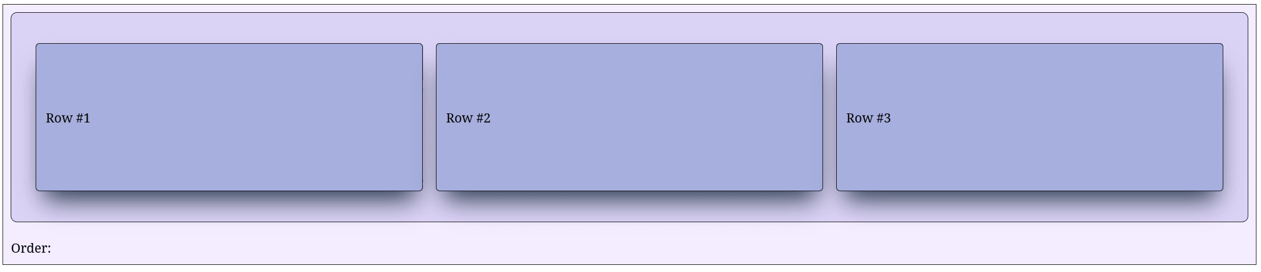 A gif showing a horizontal sortable list.